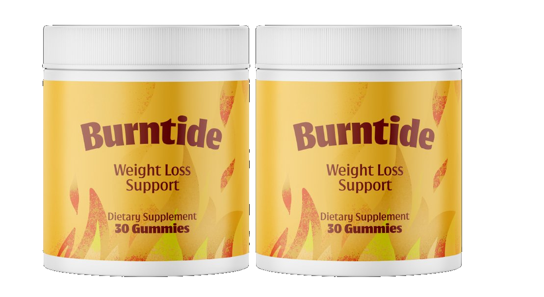 Two bottles of Burntide weight-loss support dietary supplement gummies
