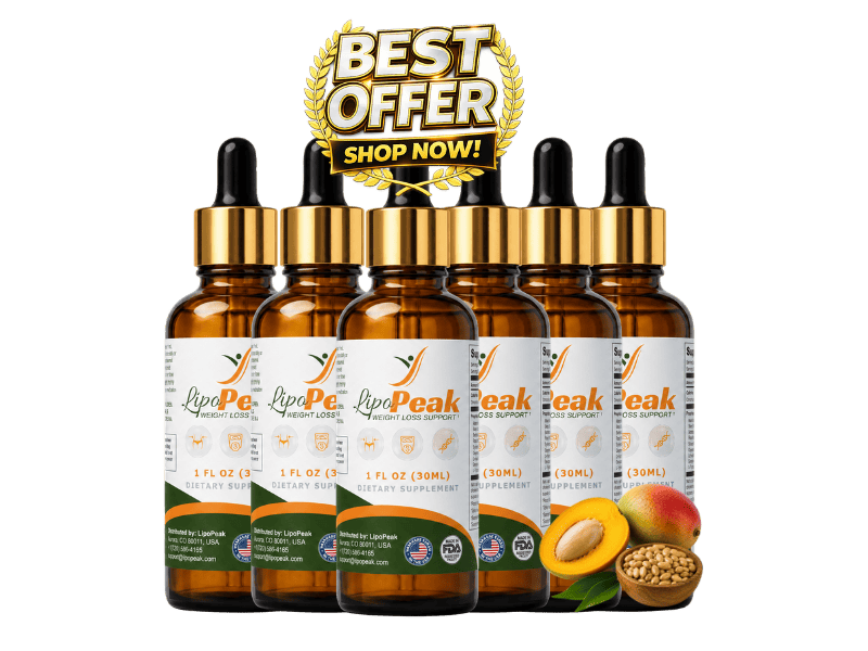 LipoPeak product presentation shown by the seller or promotional source